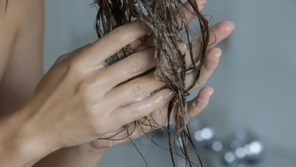 Photo of deep conditioning hair