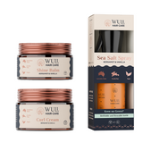 Wuli Hair Care Curl Cream, Shine Balm and Sea Salt Spray Bundle in Bergamot and Vanilla