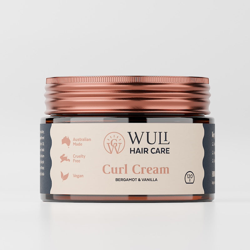 Wuli Hair Care Curl Cream Jar in Bergamot & Vanilla