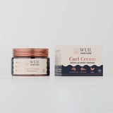 Wuli Hair Care Curl Cream Jar and Carton in Neroli & Sweet Orange