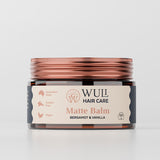 Wuli Hair Care Matte Balm Jar in Bergamot and Vanilla